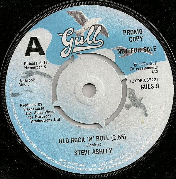 Artist Name: Q - 【中古】7” Steve Ashley Old Rock N Roll GLUS9PROMO Gull プロモ /00080