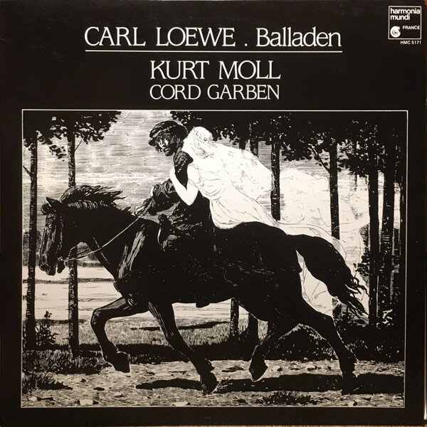 【中古】仏LP Carl Loewe Balladen / Ballades - Kurt Moll HMC5171 Harmonia Mundi /00260