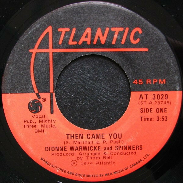 【中古】加7” Dionne Warwick &amp; Spinners Then Came You / Just As Long As We Have Love CPR0209 Atlantic /00080