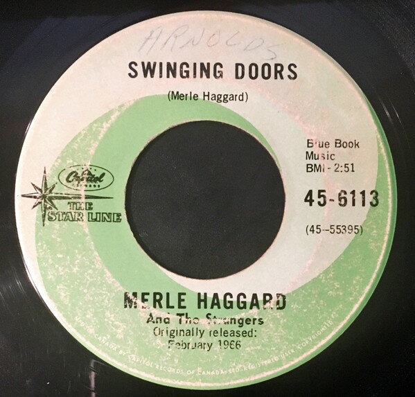 【中古】加7” Merle Haggard & The Strangers Swinging Doors 456113 Capitol Records /00080