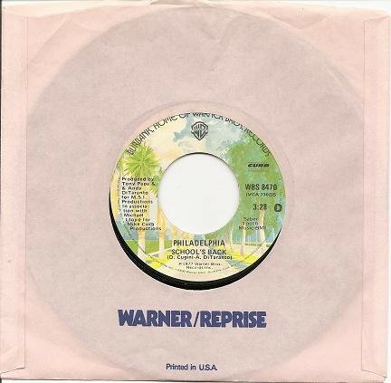 Artist Name: M - 【中古】加7” Philadelphia B.C. Schools Back / Next Guy WBS8470 Warner Bros. Records /00080