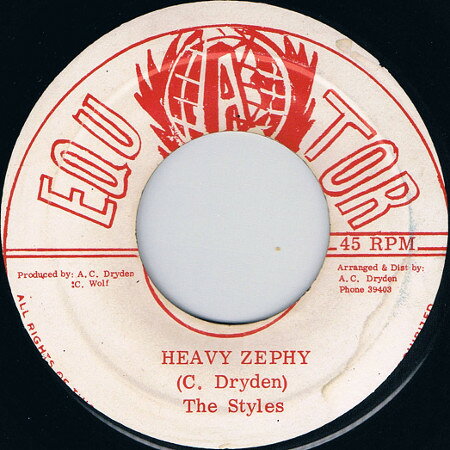 Artist Name: M - 【中古】ジャマイカ7” Styles / Equator All Stars Heavy Zephy / Dub A Zephy NONE Equator /00080