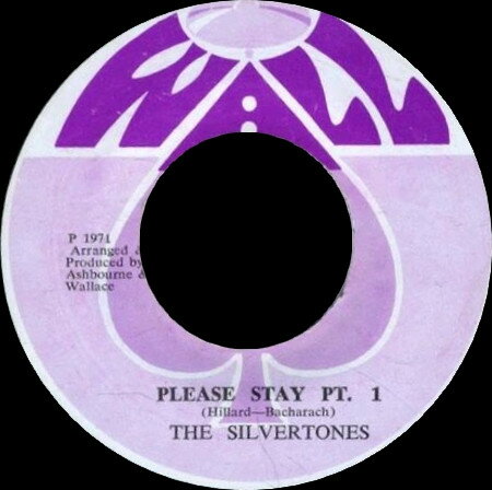 【中古】ジャマイカ7” Silvertones Please Stay NONE Wall /00080