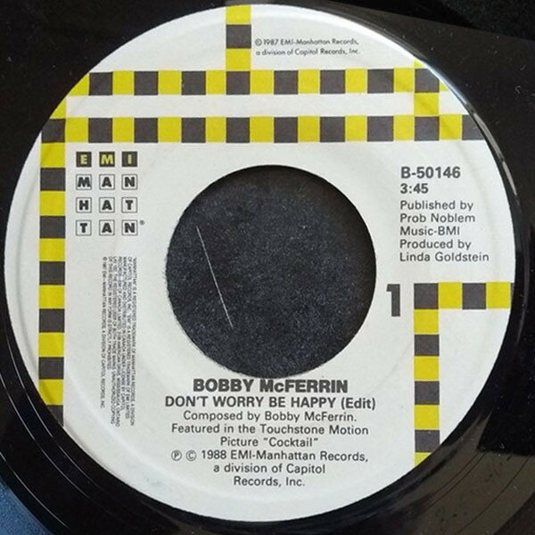 【中古】加7” Bobby McFerrin Dont Worry, Be Happy / Simple Pleasures B50146 EMI-Manhattan Record /00080