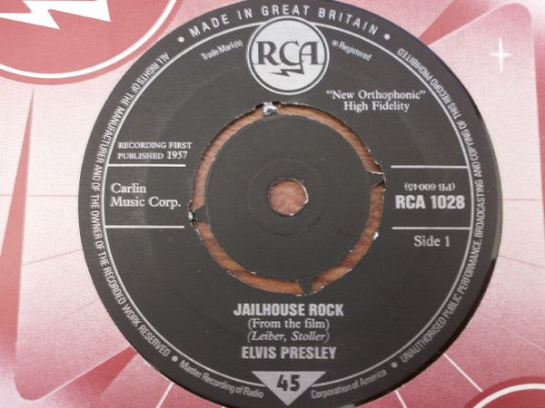 【中古】英7” Elvis Presley Jailhouse Rock RCA1028 RCA /00080