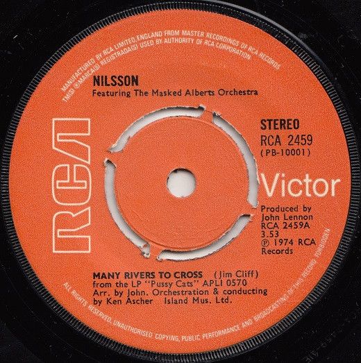 【中古】英7” Harry Nilsson Many Rivers To Cross RCA2459 RCA Victor /00080