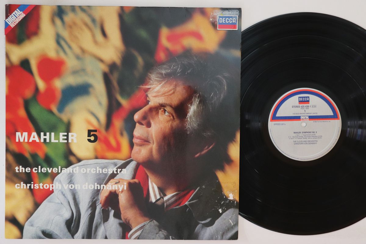 【中古】LP Christoph Von Dohnanyi, Cleveland Mahler 5 4254381 DECCA Europe Vinyl /00260