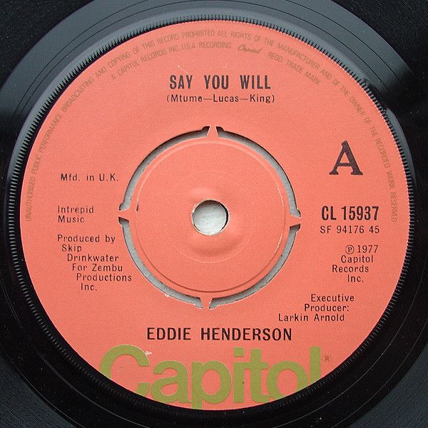 【中古】7” Eddie Henderson Say You Will / Funk Surgeon CL15937 Capitol Records UK Vinyl /00080