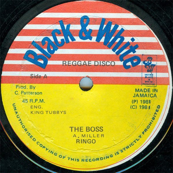 【中古】ジャマイカ12” Ringo The Boss / Moses NONE Black &amp; White /00250