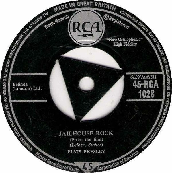 【中古】英7” Elvis Presley Jailhouse Rock 45RCA1028 RCA /00080