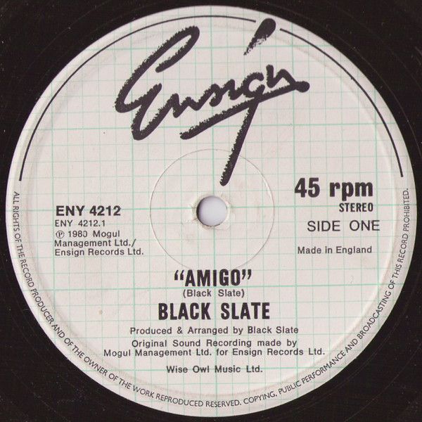 ・アーティスト Black Slate ・タイトル Amigo / Black Slate Rock ・レーベル・型番 Ensign ENY4212 ・フォーマット 12インチレコード ・コンディション(盤) 良い (VG+) ・コンディション(ジャケット) プレインカバー（元ジャケット／カバー無し） ・コンディション(帯) オビなし ・特記事項 【company sleeve】 サンプル画像です。実際の商品の画像ではありません 商品写真はバーコード/カタログ番号に対応したサンプル画像ですので、お送りする商品の画像ではありません。帯やライナーなどの付属品は、特記事項に記載されている場合のみ含まれます。プロモやカラーレコードなどの仕様についても、該当する場合のみ特記事項に記載しています。 【ご購入前に必ずご確認ください】 ・本店サイト(www.recordcity.jp)とは価格、送料が違います ・本店サイト、その他支店のオーダーとは同梱発送できません ・注文確定後に別の注文を頂いた場合、注文同士の同梱は致しかねます。 ・別倉庫から発送しているため、店頭受け渡しは対応しておりません ・一部商品は他の通販サイトでも販売しているため、ご注文のタイミングによっては商品のご用意ができない場合がございます。 ・土日祝日はお休みです 金曜・祝前日9時以降のご連絡またはご入金は、返答または発送が週明け・祝日明けに順次対応となります。 ・ご購入後のキャンセル不可 ご購入後のキャンセルはいかなる理由においてもお受けできません。ご了承の上、ご購入くださいませ。 ・日本郵便(ゆうパック/ゆうメール)によるお届けになります。 ・中古品であることをご理解ください 当ストアでは中古商品を主に販売しております。中古品であることをご理解の上ご購入ください。また、一部商品はRecordCityオンラインストアで試聴可能です。 ・返品について お客様のご都合による返品は一切承っておりません。 表記の内容と実際の商品に相違がある場合、また針飛び等で返品・返金をご希望される場合は、商品の到着後1週間以内にご連絡ください。商品の返送をこちらで確認後、キャンセル・返金を行います。 コンディションVG以下の商品は返品できません。プレイに影響のない表面のこすれ傷、プレス起因のノイズ盤は返品の対象外です。 【コンディション表記】 ・ほぼ新品(M-)(Like New) 完全な新品。未使用。当店ではほぼ使用しません ・非常に良い(EX)(Excellent) 中古盤として美品な状態。わずかな経年を感じるものの傷みを感じさせない、当店基準で最高の状態 ・良い(VG+)(Very Good Plus) 丁寧に扱われた中古品で、軽い使用感がみられる。 ・可(VG)(Acceptable) 使い込まれた中古品で、「良い」よりもさらに使用感がみられる。 ・悪い(VG-)(Bad) 状態が悪いアイテム。使用の保障はなく、再生不可、針飛び、目立つノイズがあるかもしれない。状態によるクレーム不可。返品不可。 ・非常に悪い(G)(Very Bad) 「悪い」よりさらに状態が悪いアイテム。使用の保障はなく、再生不可、針飛び、目立つノイズがあるかもしれない。状態によるクレーム不可。返品不可。 ・ジャンク(Fair)(Junk/Fair) 割れている、反っている、水ダメージがある、カビ、ジャケットが分離している、ひどい書き込み、ひどい擦れなど最低の状態。使用の保障はなく、再生不可、針飛び、目立つノイズがあるかもしれない。状態によるクレーム不可。返品不可。 ・ジャンク(Poor)(Junk/Poor) 割れている、反っている、水ダメージがある、カビ、ジャケットが分離している、ひどい書き込み、ひどい擦れなど最低の状態。使用の保障はなく、再生不可、針飛び、目立つノイズがあるかもしれない。状態によるクレーム不可。返品不可。