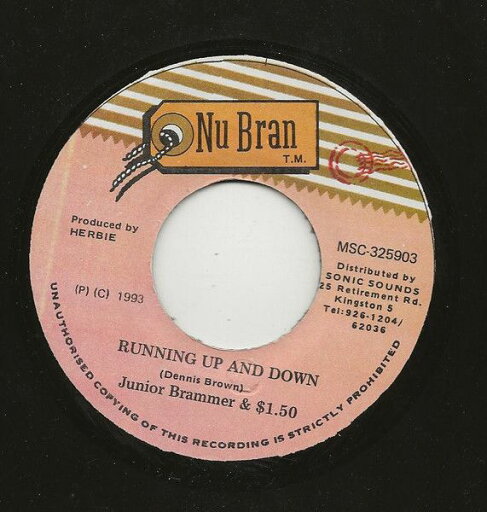 【中古】ジャマイカ7” Junior Brammer & Dollar Fifty Running Up And Down MSC325903 Nu Bran /00080 【中古】ジャマイカ7” Junior Brammer & Dollar Fifty Running Up And Down MSC325903 Nu Bran /00080