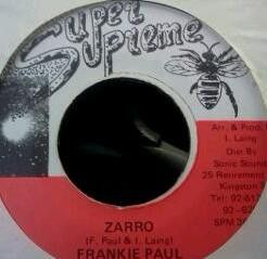 【中古】ジャマイカ7” Frankie Paul Zarro SPM3613 Super Supreme /00080