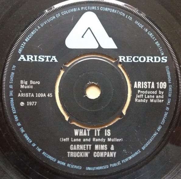 【中古】英7” Garnet Mimms Truckin Company What It Is ARISTA109 Arista /00080