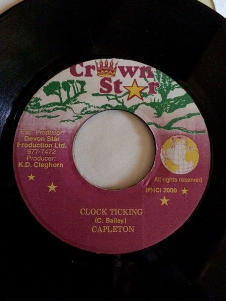 ジャマイカ7” Capleton Clock Ticking NONE Crown Star /00080