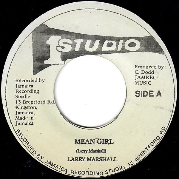 【中古】ジャマイカ7” Larry Marshall Mean Girl NONE Studio One /00080