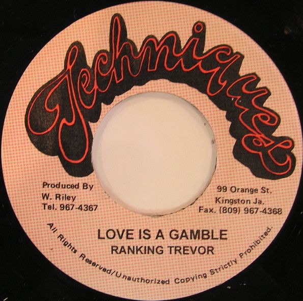 【中古】ジャマイカ7” Ranking Trevor Love Is A Gamble NONE Techniques /00080