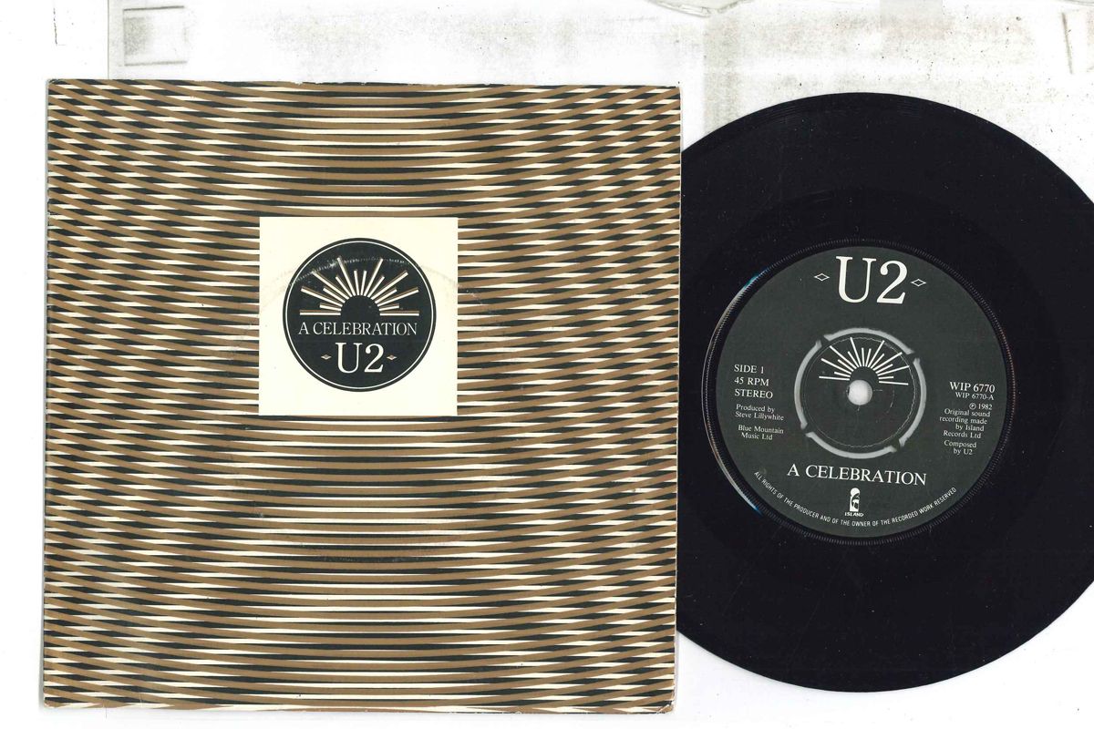 【中古】7” U2 A Celebration / Trash, Trampoline And The Party WIP6770 Island UK Vinyl /00080
