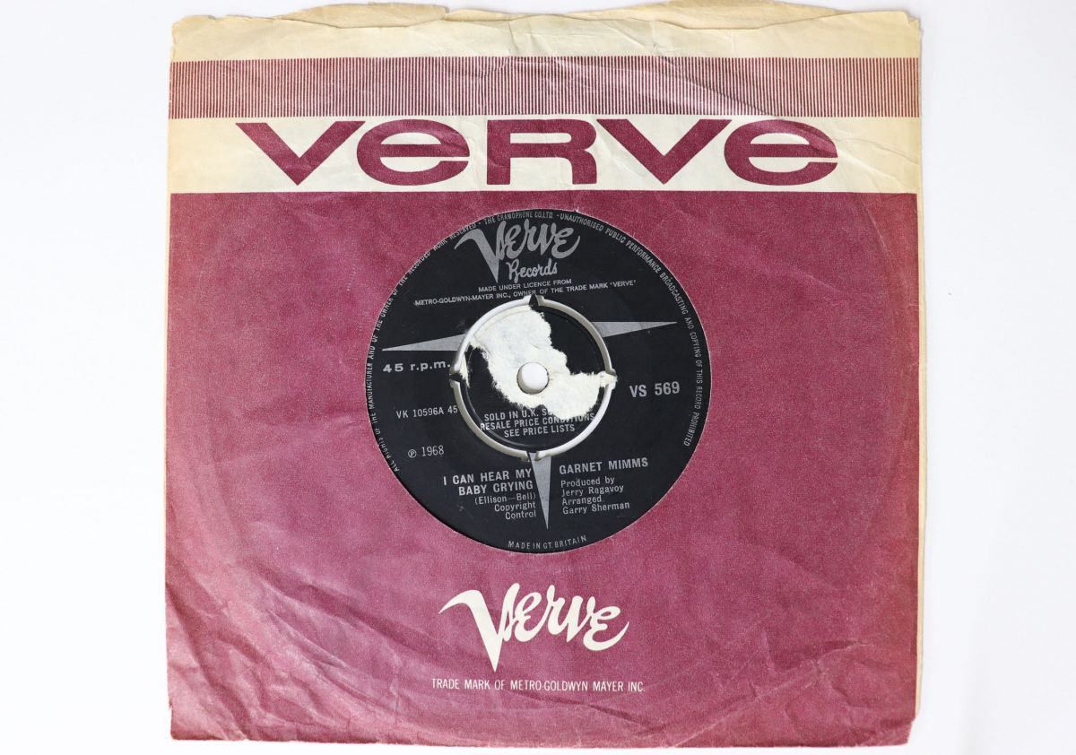 【中古】7” Garnet Mimms I Can Hear My Baby Crying / Stop And VS569 VERVE UK Vinyl /00080