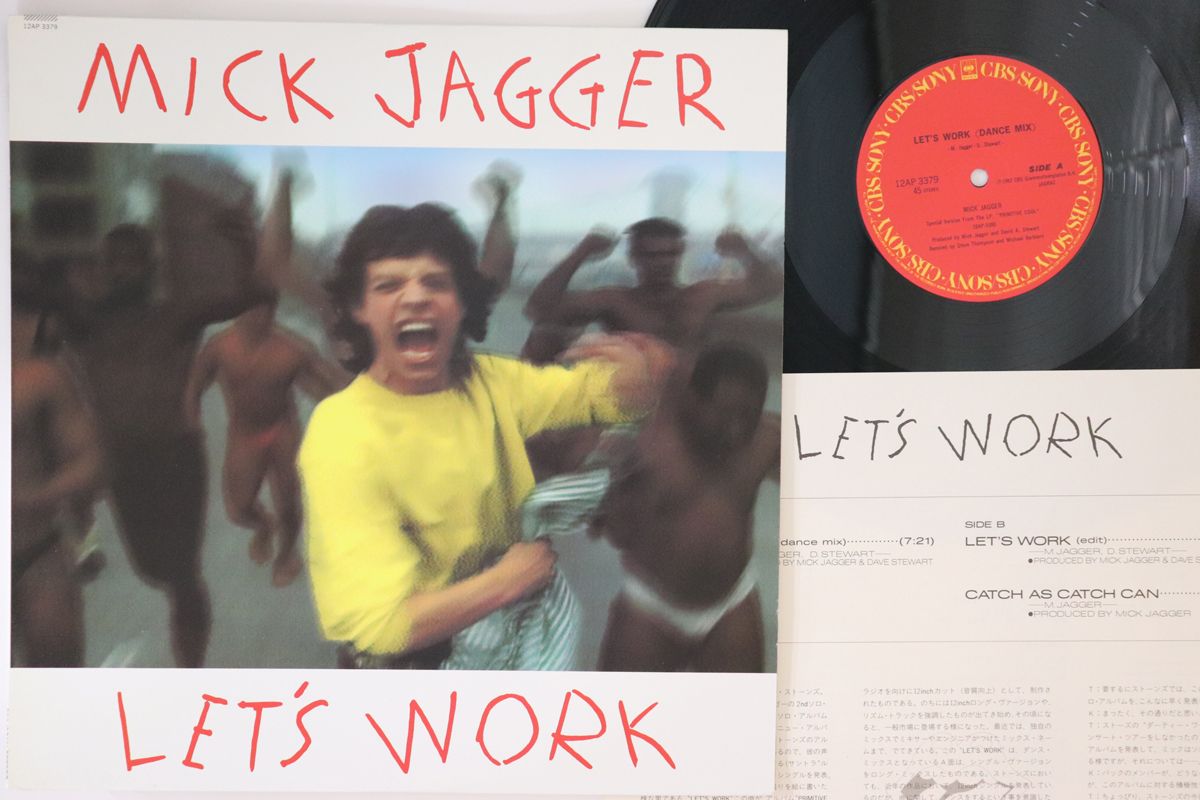 ・アーティスト Mick Jagger ・タイトル Let's Work ・レーベル・型番 CBS SONY 12AP3379 ・フォーマット LPレコード ・コンディション(盤) 非常に良い(EX) ・コンディション(ジャケット) 良い (VG+) ・コンディション(帯) オビなし ・特記事項 【ライナー付き】 実際に発送される商品の画像です 【ご購入前に必ずご確認ください】 ・本店サイト(www.recordcity.jp)とは価格、送料が違います ・本店サイト、その他支店のオーダーとは同梱発送できません ・注文確定後に別の注文を頂いた場合、注文同士の同梱は致しかねます。 ・別倉庫から発送しているため、店頭受け渡しは対応しておりません ・一部商品は他の通販サイトでも販売しているため、ご注文のタイミングによっては商品のご用意ができない場合がございます。 ・土日祝日はお休みです 金曜・祝前日9時以降のご連絡またはご入金は、返答または発送が週明け・祝日明けに順次対応となります。 ・ご購入後のキャンセル不可 ご購入後のキャンセルはいかなる理由においてもお受けできません。ご了承の上、ご購入くださいませ。 ・日本郵便(ゆうパック/ゆうメール)によるお届けになります。 ・中古品であることをご理解ください 当ストアでは中古商品を主に販売しております。中古品であることをご理解の上ご購入ください。また、一部商品はRecordCityオンラインストアで試聴可能です。 ・返品について お客様のご都合による返品は一切承っておりません。 表記の内容と実際の商品に相違がある場合、また針飛び等で返品・返金をご希望される場合は、商品の到着後1週間以内にご連絡ください。商品の返送をこちらで確認後、キャンセル・返金を行います。 コンディションVG以下の商品は返品できません。プレイに影響のない表面のこすれ傷、プレス起因のノイズ盤は返品の対象外です。 【コンディション表記】 ・ほぼ新品(M-)(Like New) 完全な新品。未使用。当店ではほぼ使用しません ・非常に良い(EX)(Excellent) 中古盤として美品な状態。わずかな経年を感じるものの傷みを感じさせない、当店基準で最高の状態 ・良い(VG+)(Very Good Plus) 丁寧に扱われた中古品で、軽い使用感がみられる。 ・可(VG)(Acceptable) 使い込まれた中古品で、「良い」よりもさらに使用感がみられる。 ・悪い(VG-)(Bad) 状態が悪いアイテム。使用の保障はなく、再生不可、針飛び、目立つノイズがあるかもしれない。状態によるクレーム不可。返品不可。 ・非常に悪い(G)(Very Bad) 「悪い」よりさらに状態が悪いアイテム。使用の保障はなく、再生不可、針飛び、目立つノイズがあるかもしれない。状態によるクレーム不可。返品不可。 ・ジャンク(Fair)(Junk/Fair) 割れている、反っている、水ダメージがある、カビ、ジャケットが分離している、ひどい書き込み、ひどい擦れなど最低の状態。使用の保障はなく、再生不可、針飛び、目立つノイズがあるかもしれない。状態によるクレーム不可。返品不可。 ・ジャンク(Poor)(Junk/Poor) 割れている、反っている、水ダメージがある、カビ、ジャケットが分離している、ひどい書き込み、ひどい擦れなど最低の状態。使用の保障はなく、再生不可、針飛び、目立つノイズがあるかもしれない。状態によるクレーム不可。返品不可。