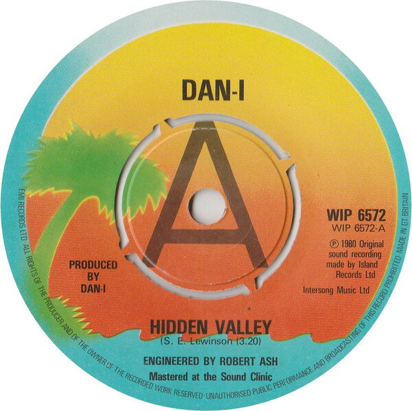 【中古】英7” Dan-I Hidden Valley WIP6572PROMO Island Records プロモ /00080