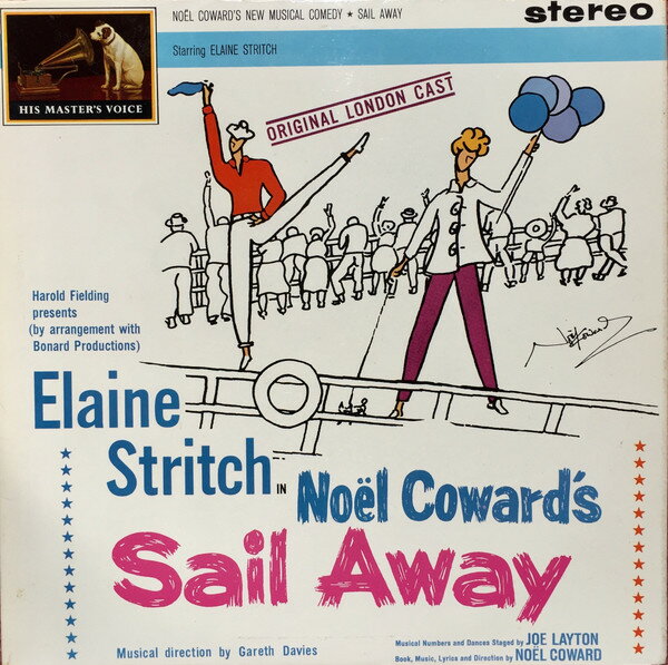 【中古】LP Noel Coward, Elaine Stritch Sail Away - Original London Cast CSD1445 HIS MASTERS VOICE /00260