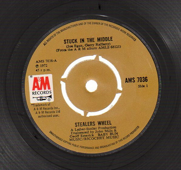 【中古】7” Stealers Wheel Stuck In The Middle AMS7036 A&amp;M Records /00080