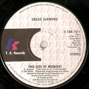 【中古】英7” Gregg Diamond This Side Of Midnight STKR7511 T.K. Records /00080