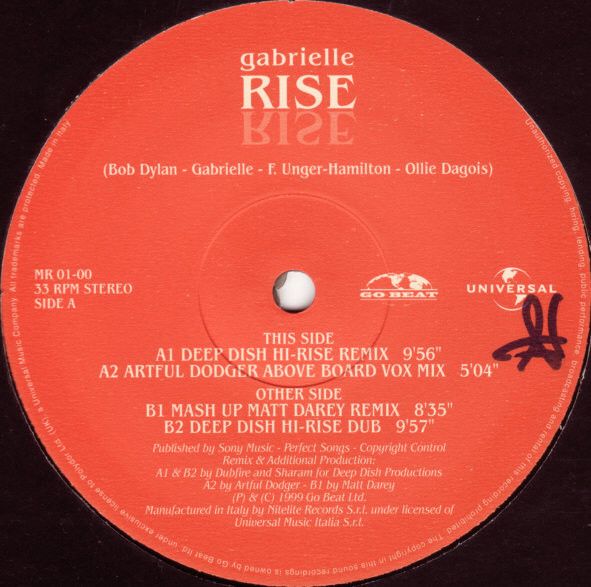 Artist Name: K - 【中古】伊12” Gabrielle Rise MR0100 Major Records /00250