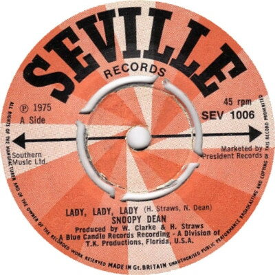 ・アーティスト Snoopy Dean ・タイトル Lady, Lady, Lady ・レーベル・型番 Seville Records SEV1006 ・フォーマット 7インチレコード ・コンディション(盤) ほぼ新品 (M-) ・コンディション(ジャケット) プレインカバー（元ジャケット／カバー無し） ・コンディション(帯) オビなし ・特記事項 サンプル画像です。実際の商品の画像ではありません 商品写真はバーコード/カタログ番号に対応したサンプル画像ですので、お送りする商品の画像ではありません。帯やライナーなどの付属品は、特記事項に記載されている場合のみ含まれます。プロモやカラーレコードなどの仕様についても、該当する場合のみ特記事項に記載しています。 【ご購入前に必ずご確認ください】 ・本店サイト(www.recordcity.jp)とは価格、送料が違います ・本店サイト、その他支店のオーダーとは同梱発送できません ・注文確定後に別の注文を頂いた場合、注文同士の同梱は致しかねます。 ・別倉庫から発送しているため、店頭受け渡しは対応しておりません ・一部商品は他の通販サイトでも販売しているため、ご注文のタイミングによっては商品のご用意ができない場合がございます。 ・土日祝日はお休みです 金曜・祝前日9時以降のご連絡またはご入金は、返答または発送が週明け・祝日明けに順次対応となります。 ・ご購入後のキャンセル不可 ご購入後のキャンセルはいかなる理由においてもお受けできません。ご了承の上、ご購入くださいませ。 ・日本郵便(ゆうパック/ゆうメール)によるお届けになります。 ・中古品であることをご理解ください 当ストアでは中古商品を主に販売しております。中古品であることをご理解の上ご購入ください。また、一部商品はRecordCityオンラインストアで試聴可能です。 ・返品について お客様のご都合による返品は一切承っておりません。 表記の内容と実際の商品に相違がある場合、また針飛び等で返品・返金をご希望される場合は、商品の到着後1週間以内にご連絡ください。商品の返送をこちらで確認後、キャンセル・返金を行います。 コンディションVG以下の商品は返品できません。プレイに影響のない表面のこすれ傷、プレス起因のノイズ盤は返品の対象外です。 【コンディション表記】 ・ほぼ新品(M-)(Like New) 完全な新品。未使用。当店ではほぼ使用しません ・非常に良い(EX)(Excellent) 中古盤として美品な状態。わずかな経年を感じるものの傷みを感じさせない、当店基準で最高の状態 ・良い(VG+)(Very Good Plus) 丁寧に扱われた中古品で、軽い使用感がみられる。 ・可(VG)(Acceptable) 使い込まれた中古品で、「良い」よりもさらに使用感がみられる。 ・悪い(VG-)(Bad) 状態が悪いアイテム。使用の保障はなく、再生不可、針飛び、目立つノイズがあるかもしれない。状態によるクレーム不可。返品不可。 ・非常に悪い(G)(Very Bad) 「悪い」よりさらに状態が悪いアイテム。使用の保障はなく、再生不可、針飛び、目立つノイズがあるかもしれない。状態によるクレーム不可。返品不可。 ・ジャンク(Fair)(Junk/Fair) 割れている、反っている、水ダメージがある、カビ、ジャケットが分離している、ひどい書き込み、ひどい擦れなど最低の状態。使用の保障はなく、再生不可、針飛び、目立つノイズがあるかもしれない。状態によるクレーム不可。返品不可。 ・ジャンク(Poor)(Junk/Poor) 割れている、反っている、水ダメージがある、カビ、ジャケットが分離している、ひどい書き込み、ひどい擦れなど最低の状態。使用の保障はなく、再生不可、針飛び、目立つノイズがあるかもしれない。状態によるクレーム不可。返品不可。