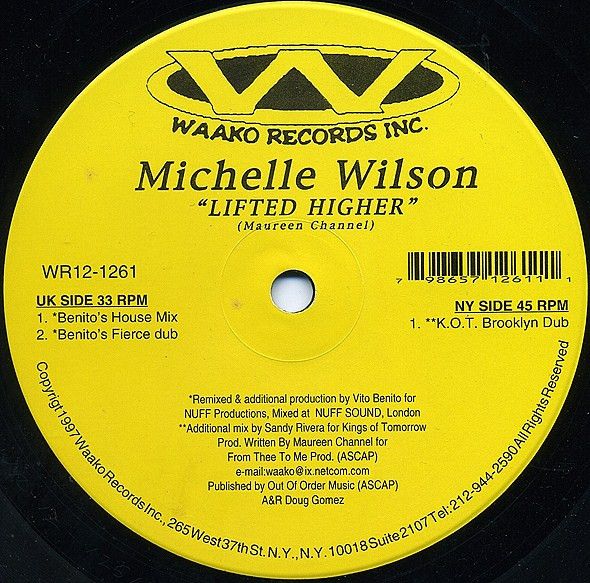 【中古】米12” Michelle Wilson Lifted Higher WR121261 Waako Records /00250