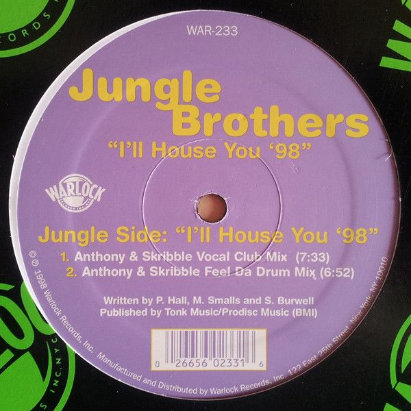 【中古】米12” Jungle Brothers Ill House You 98 WAR233 Warlock Records /00250