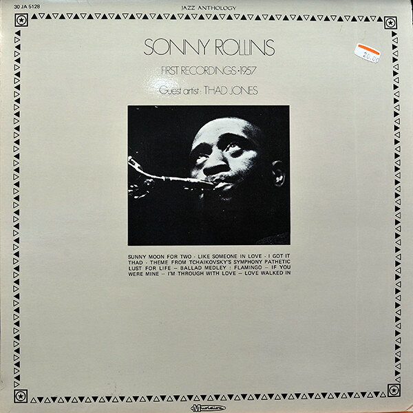 【中古】仏LP Sonny Rollins Guest Artist : T First Recordings 1957 30JA5128 Musidisc /00260