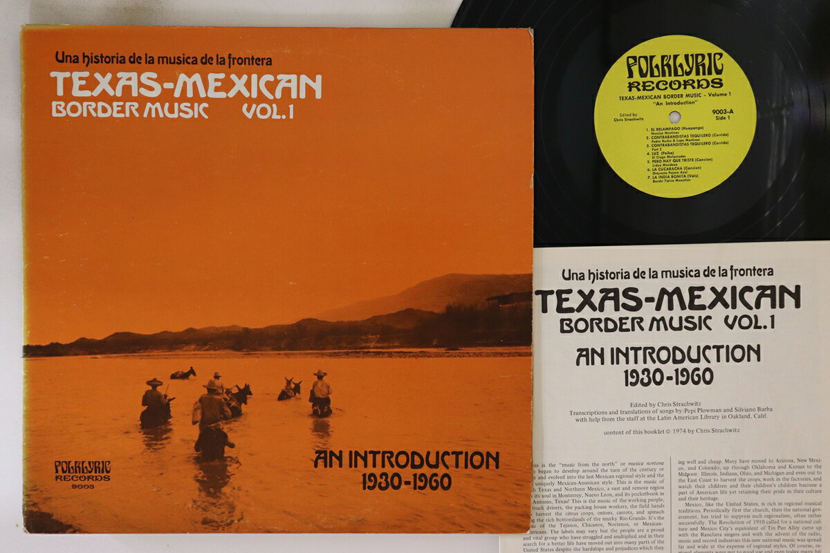 米LP Various Texas-mexican Border Music Vol. 1 - An Introduction 9003 FOLKLYRIC /00260