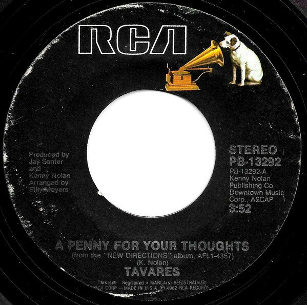【中古】米7” Tavares A Penny For Your Thoughts PB13292 RCA /00080