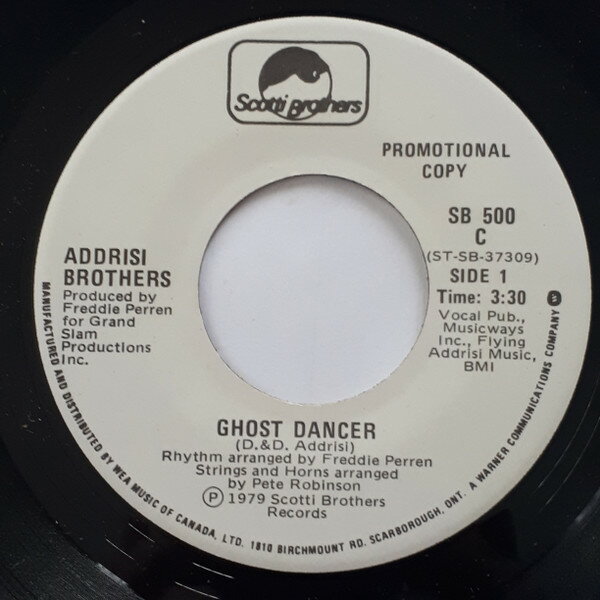 【中古】加7” Addrisi Brothers Ghost Dancer SB500PROMO SCOTTI BROS. /00080
