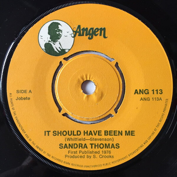 【中古】英7” Sandra Thomas It Should Have Been Me ANG113 /00080
