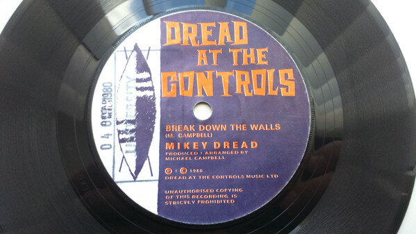 ・アーティスト Mikey Dread ・タイトル Break Down The Walls ・レーベル・型番 Dread At The Controls DREAD1 ・フォーマット 7インチレコード ・コンディション(盤) 非常に良い(...