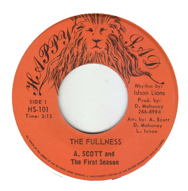 【中古】加7” Andy Scott &amp; The First Season The Fullness HS101 Happy Sad /00080