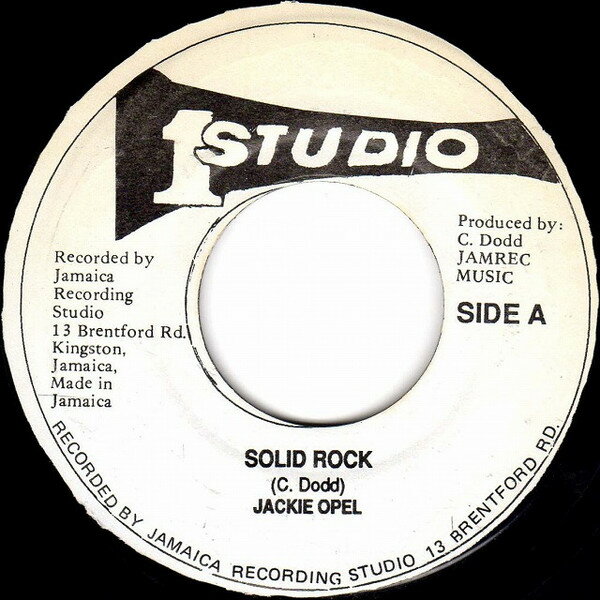 【中古】7” Jackie Opel / Jackie Opel &amp; Ho Solid Rock / Stay By Me NONE Studio One /00080