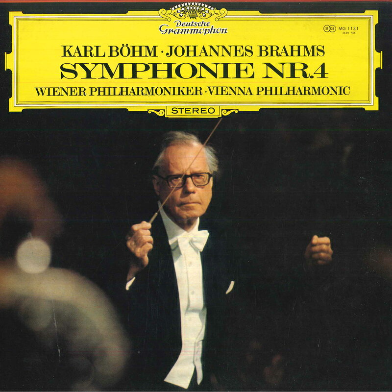 【中古】LP カール・ベーム, ウィーン フィ ブラームス 交響曲 第4番 ホ短調, 作品98 MG1131 DEUTSCHE GRAMMOPHON recordcity-11238497 RECORD CITY 楽天市場店 パッケージ画像