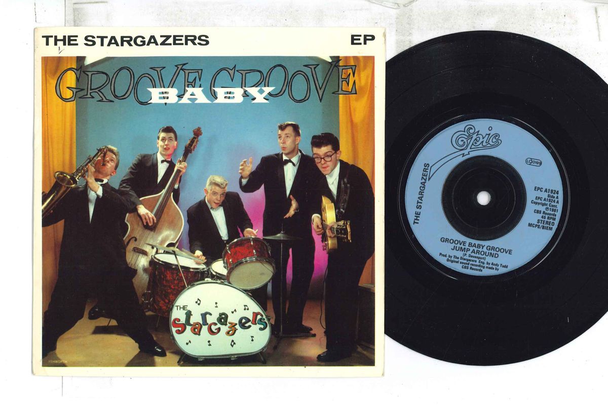【中古】英7” Stargazers Groove Baby Groove / Jump Around / La Rocknroll (Qu EPCA1924 EPIC /00080