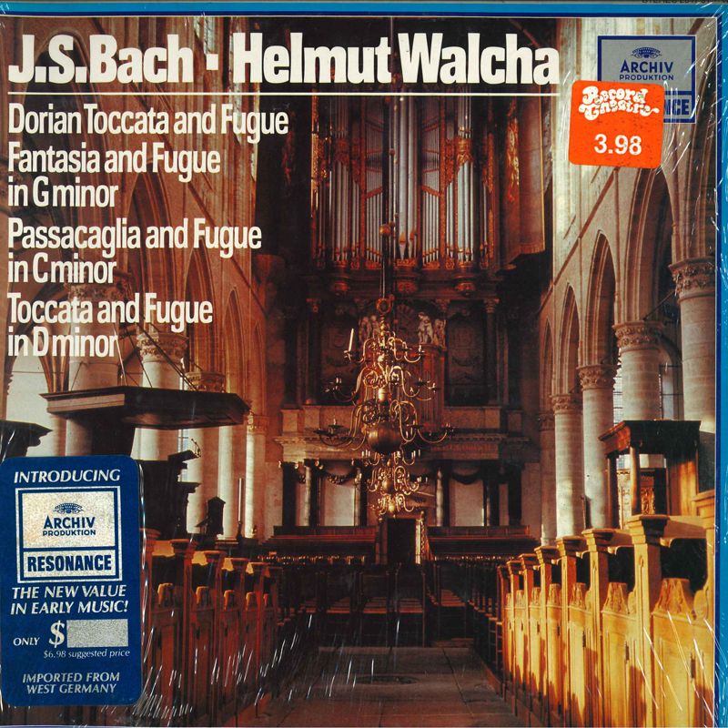 【中古】独LP Johann Sebastian Bach Helmut W Dorian Toccata And Fugue, Bwv 538 / Passacaglia And 2547011 ARCHIV PRODUKTION /00260