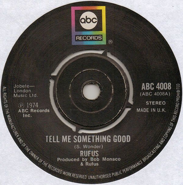 【中古】英7” Rufus Tell Me Something Good ABC4008 ABC Records /00080