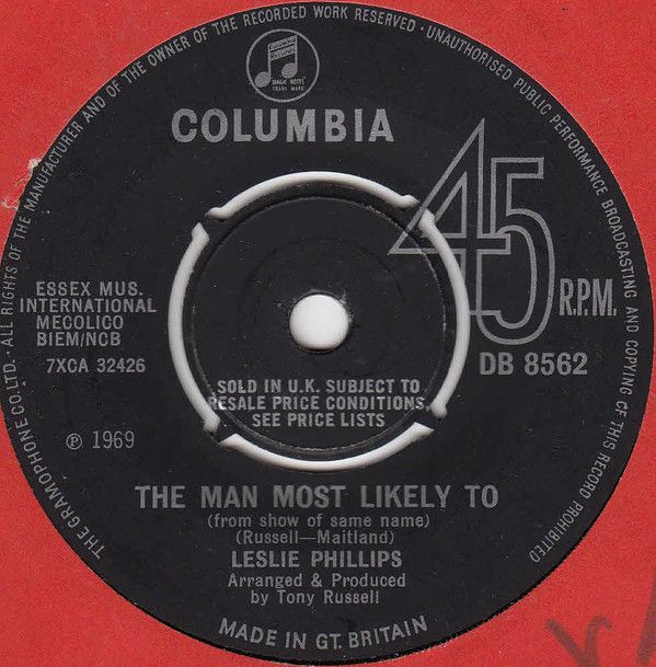【中古】英7” Leslie Phillips The Man Most Likely To DB8562 Columbia /00080