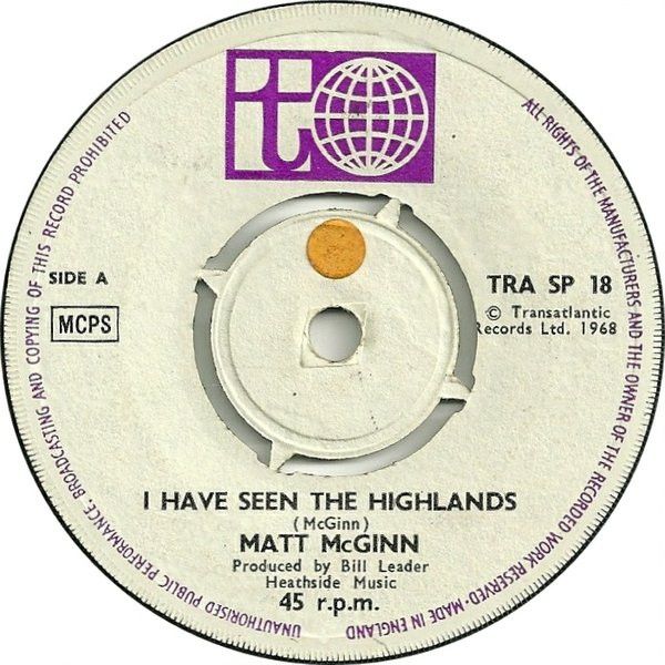 Other - 【中古】英7” Matt McGinn I Have Seen The Highlands TRASP18 Transatlantic Record /00080