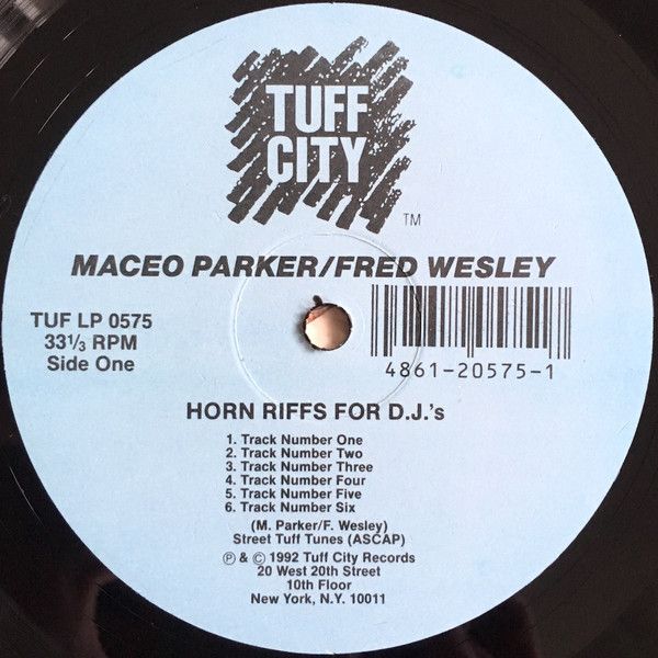 【中古】米LP Maceo Parker / Fred Wesley Horn Riffs For D.J.s TUFLP0575 Tuff City /00260
