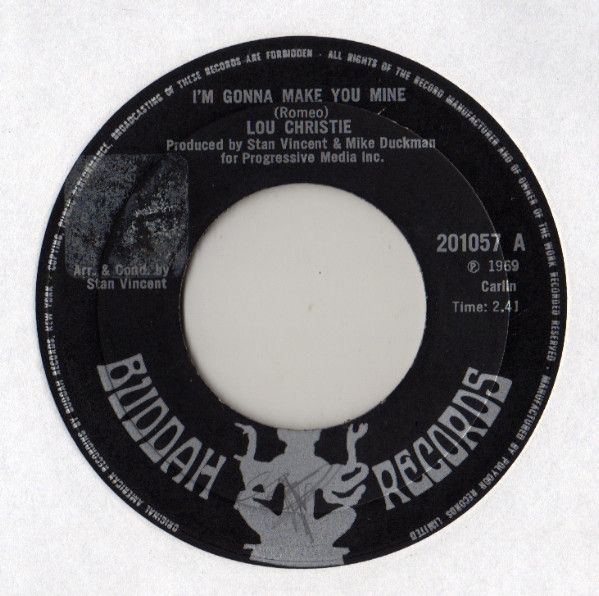 【中古】英7” Lou Christie Im Gonna Make You Mine 201057 Buddah Records /00080