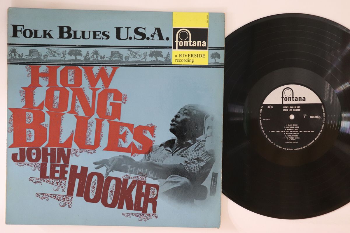 【中古】英LP John Lee Hooker How Long Blues 688700ZL FONTANA /00260