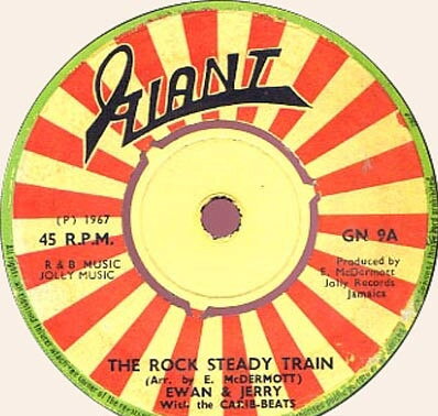 【中古】英7” Ewan &amp; Jerry, The Carib Beats The Rock Steady Train / My Baby Is Gone GN9 Giant /00080